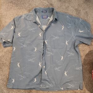 Pendleton Men's Blue Fishing Shirt